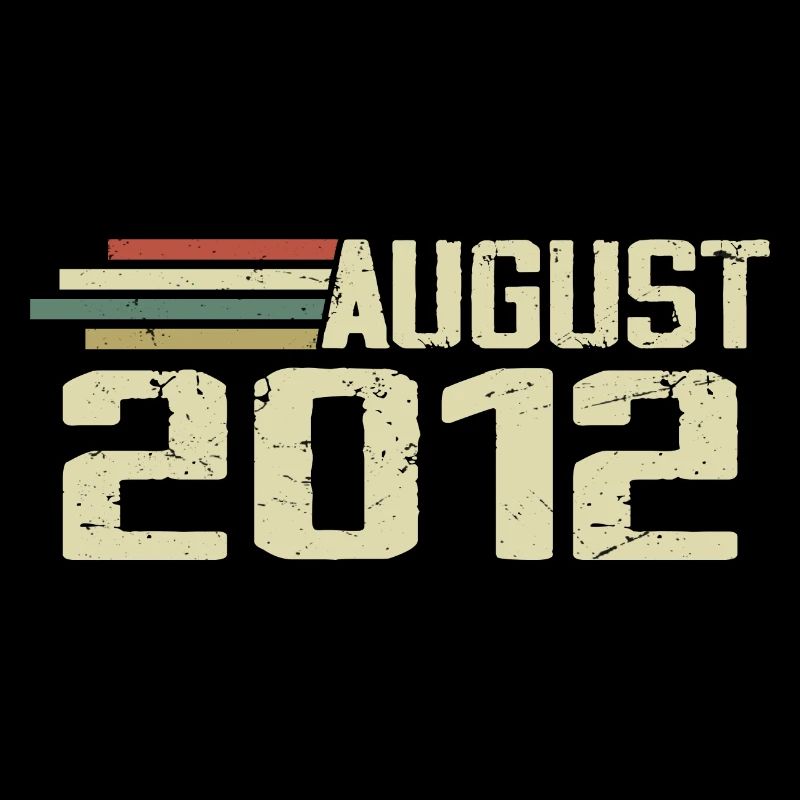 Né Août 2012 Anniversaire Août 2012 Millésime