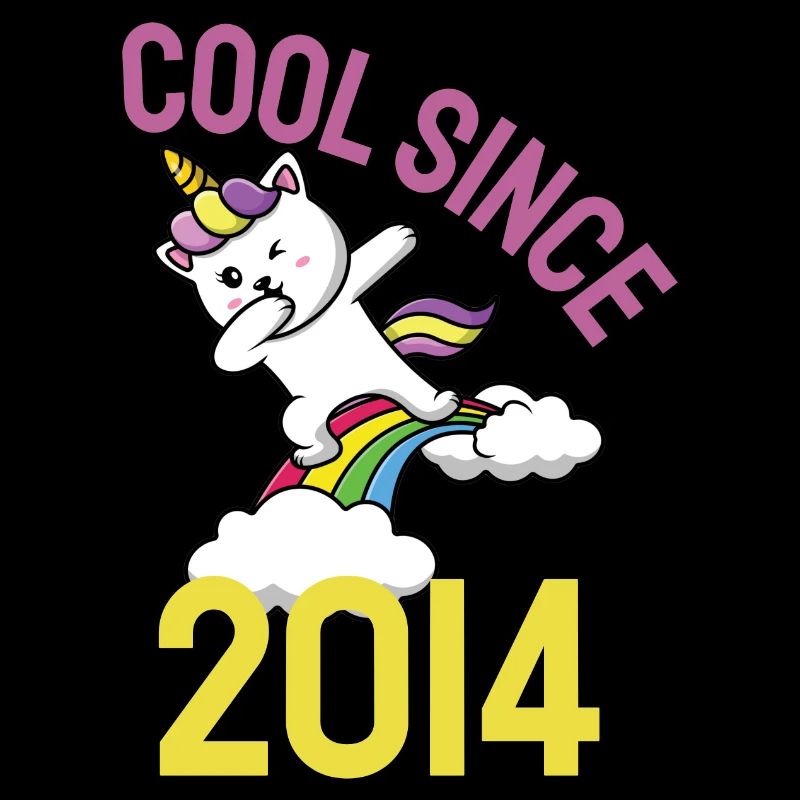 Cool since 2014 Dabbing cat 8th birthday