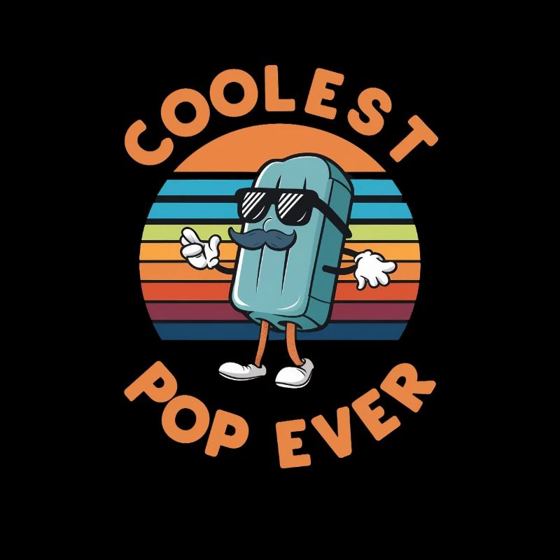 Pop le plus cool de tous les temps Papa popsicle amusant