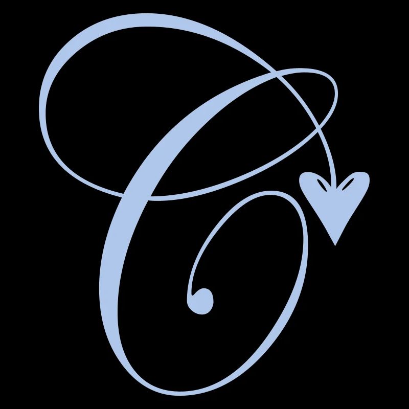 Monogramm C Herz Ranke