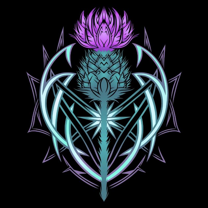 Thistle Shield Celtic Knots Thistle Lover