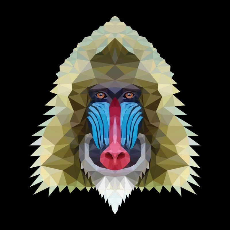 Affe polygon design Geschenk