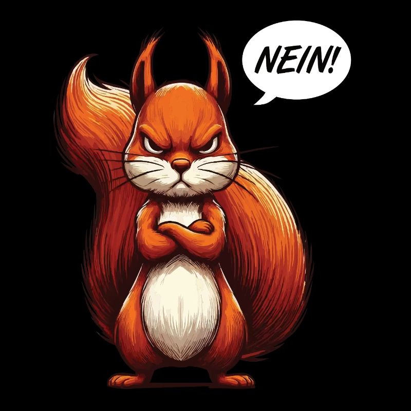 Nein Eichhörnchen Eichhorn Eichhörnchenliebhaber