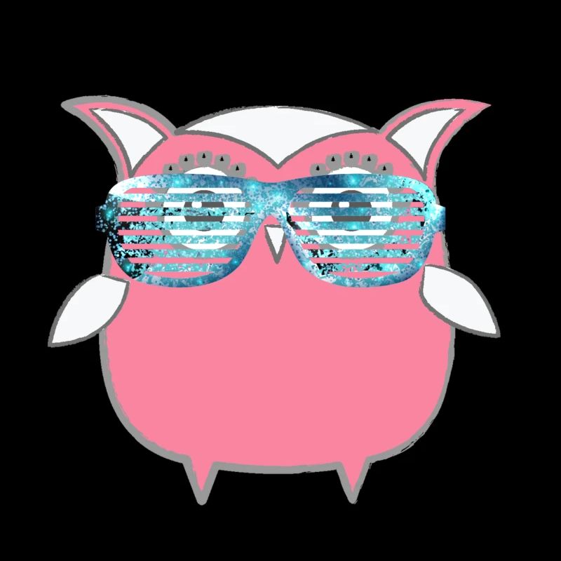 Eule, Comic,mint,Sonnenbrllle, spacebrille,sommer,