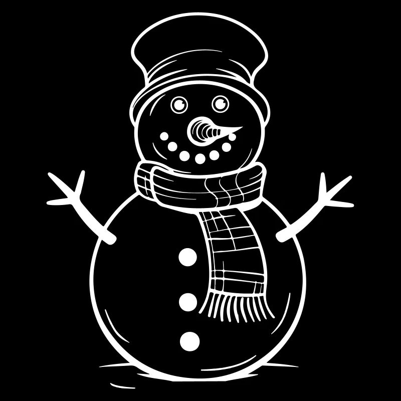 Schneemann Winter Comic