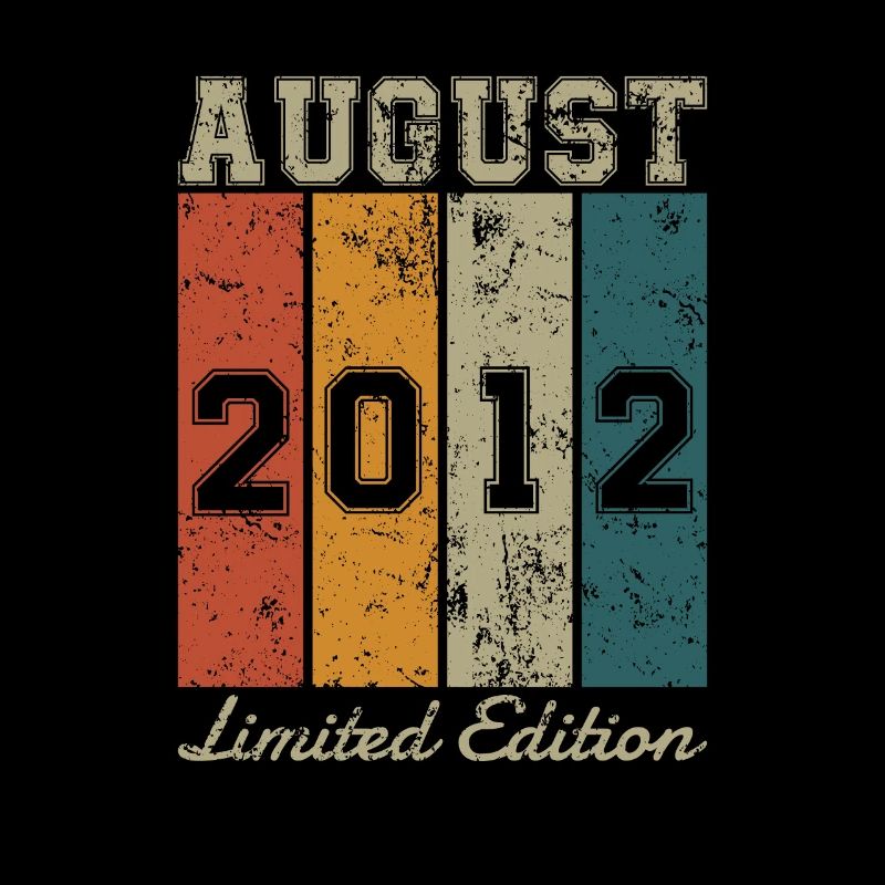 Date de naissance: Août 2012 - Limited Edition Retro