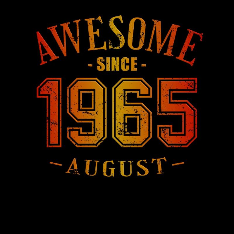 August 1965 - Geburtstag im August Awesome