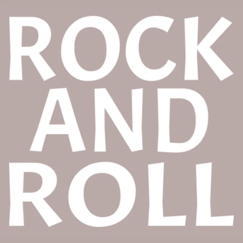 Conception typographique dynamique rock and roll