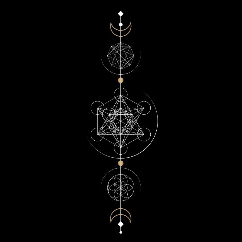 Sacred Geometry, Metatron, Moon, Design,