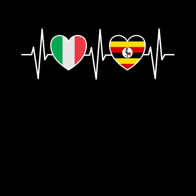 Italie et Ouganda Drapeau ougandais Drapeaux