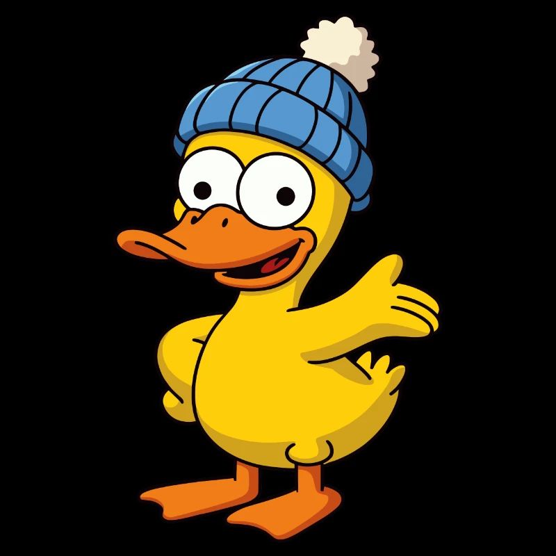 Yellow rubber duck rubber duck welcome hat