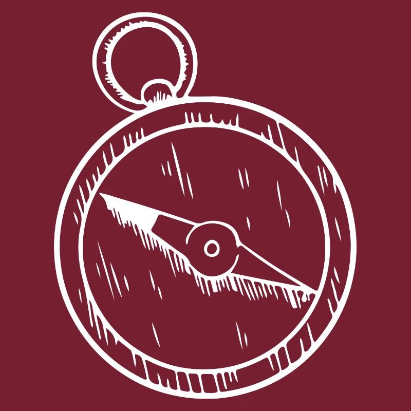 Compass Hand Drawn Cardinal Direction