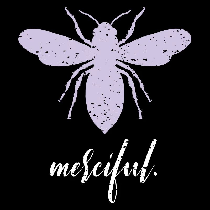 Purple Pastel Bee Merciful Bee Be Merciful