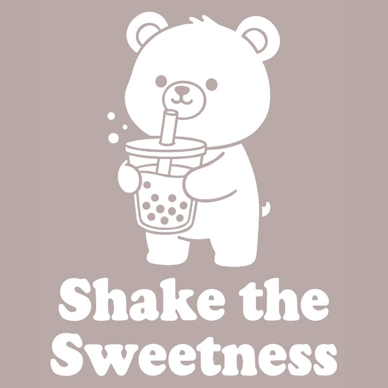 Cuddly Bear with Bubble Tea