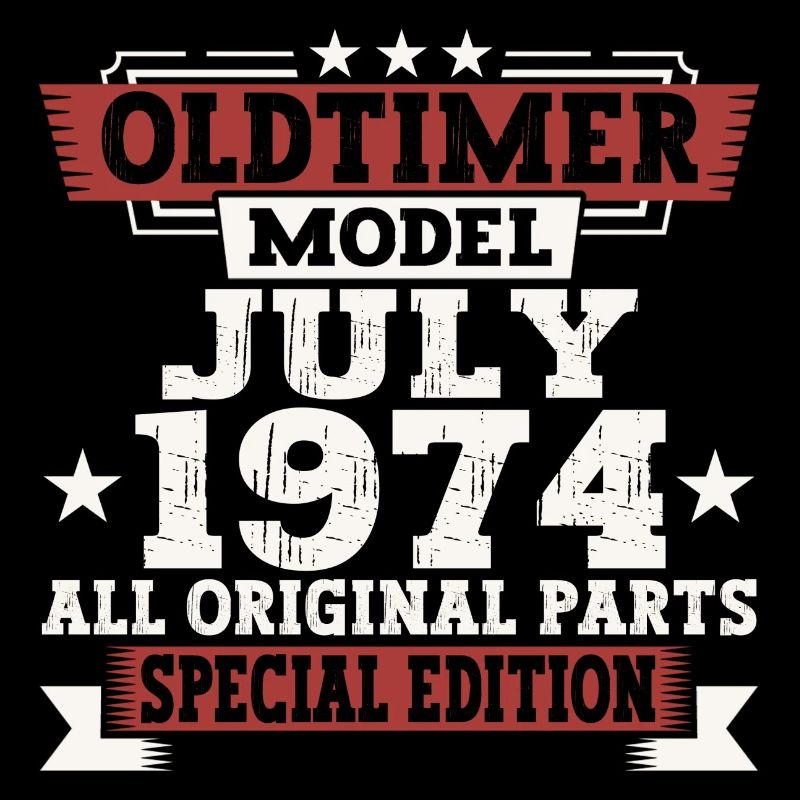 Oldtimer Juli 1974 48. Geburtstag Geschenk Herren