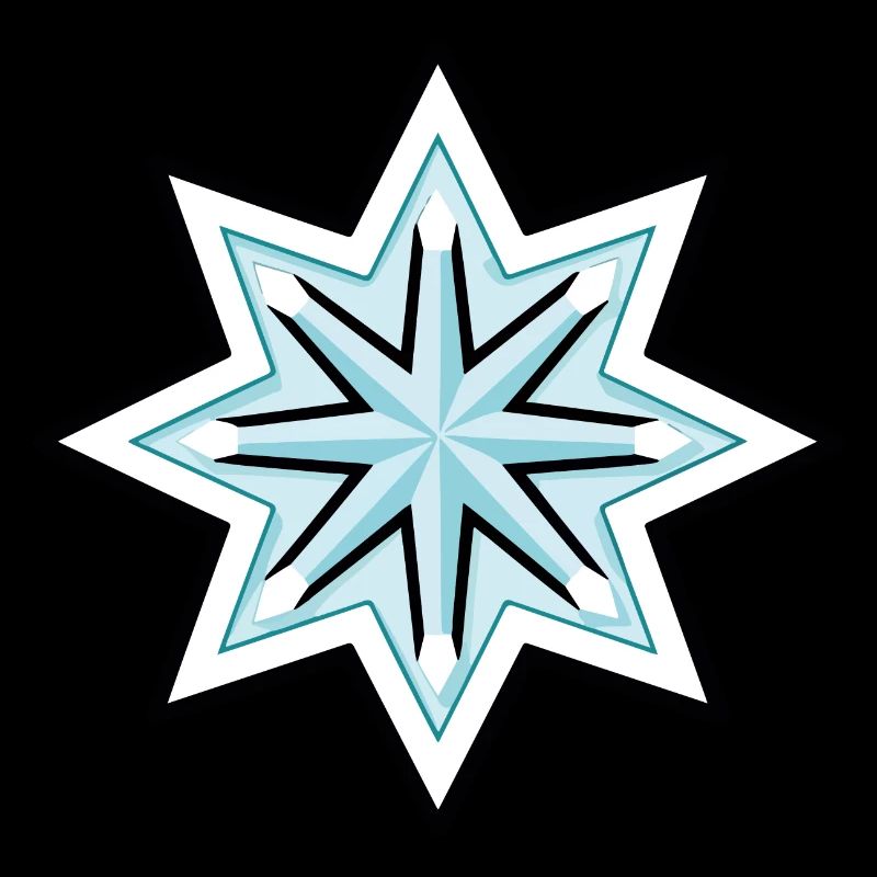 Icône de flocon de neige d’hiver
