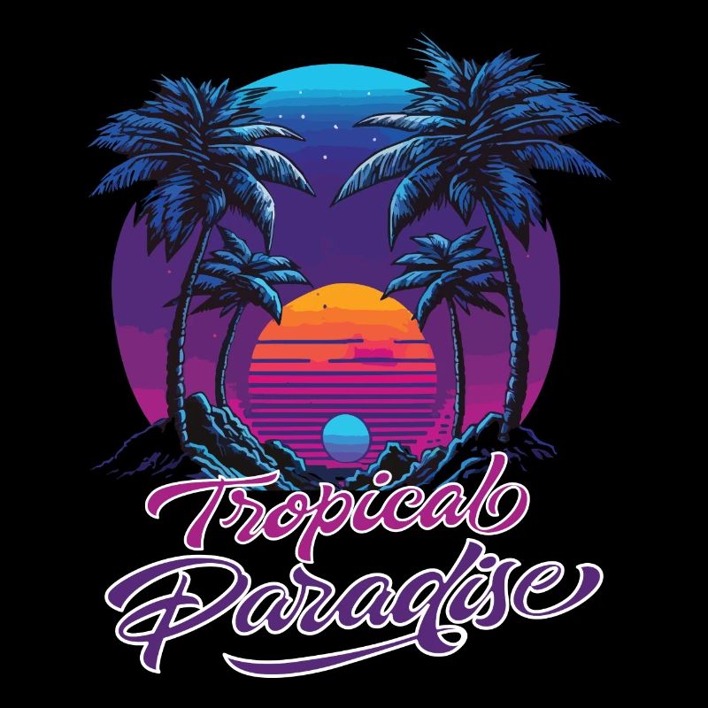 Tropical Paradise Sunset