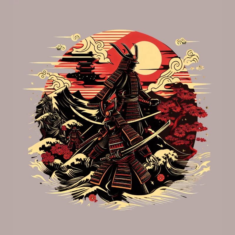 Ronin Samurai Warrior Ukiyo e