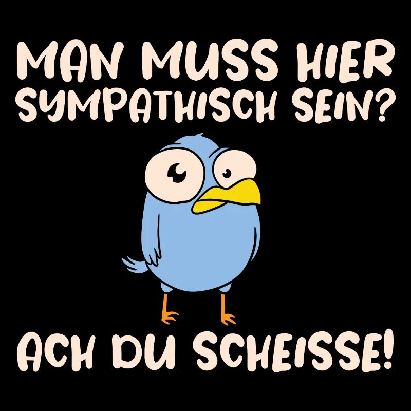Lustiges Vogel Schwarzer Humor Geschenk