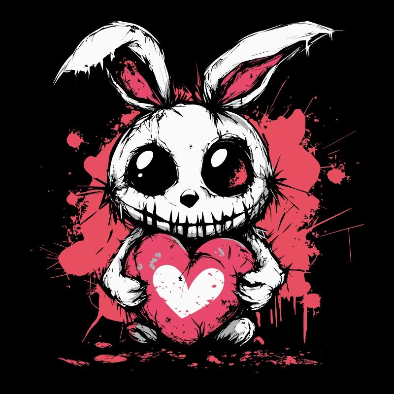 Mignon lapin effrayant