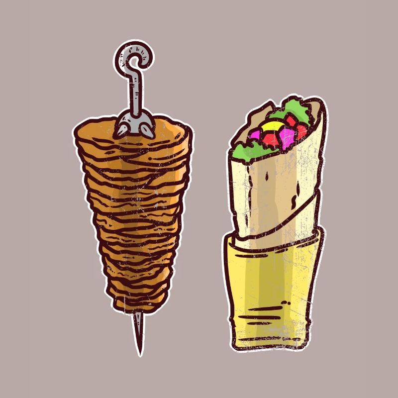Döner Kebab Restaurant Lebensmittel Geschenk