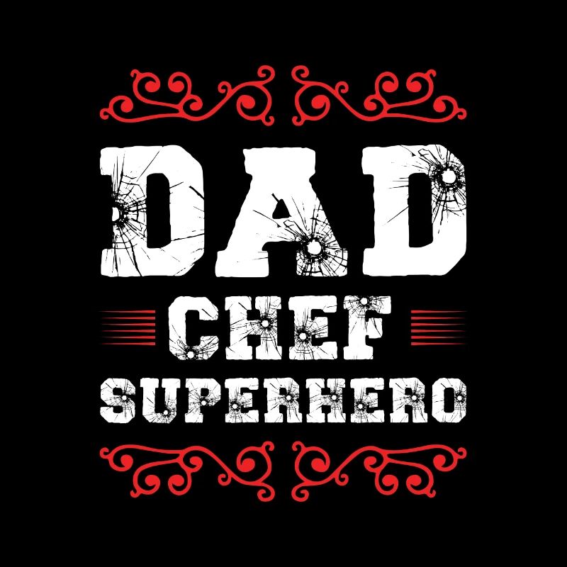 Dad Chef Superheld Papa
