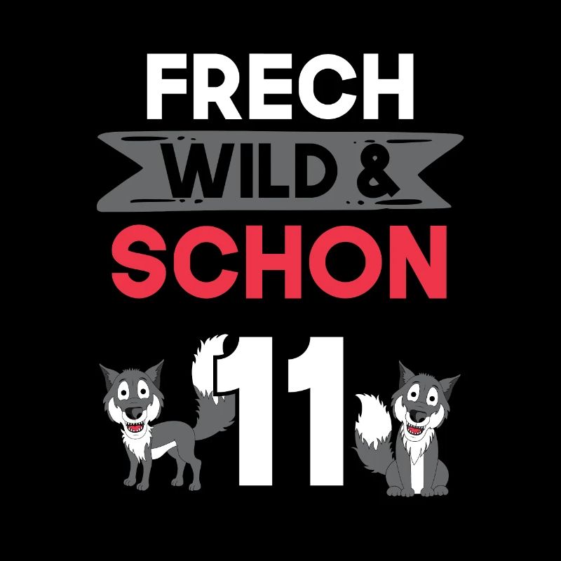 11 Jahre Geburtstag Junge Mädchen Wolf
