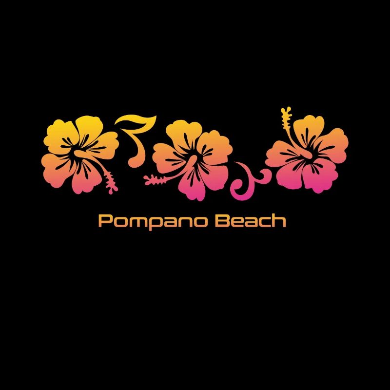 Pompano Beach Floride Hibiscus Souvenir Vacances