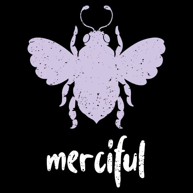 Purple Pastel Bee Merciful Bee Be Merciful