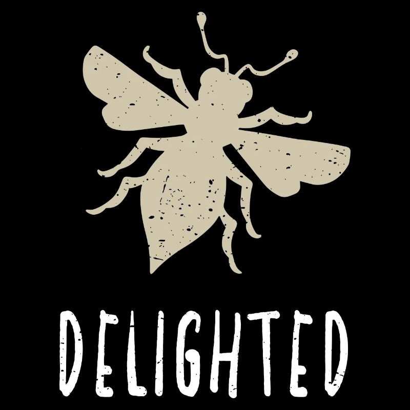 Beige Bee Delighted Biene Be Delighted