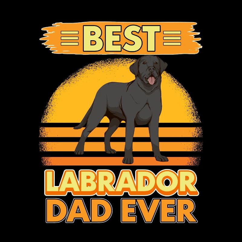 Schwarzer Labrador Labbi Best Labrador Dad Ever