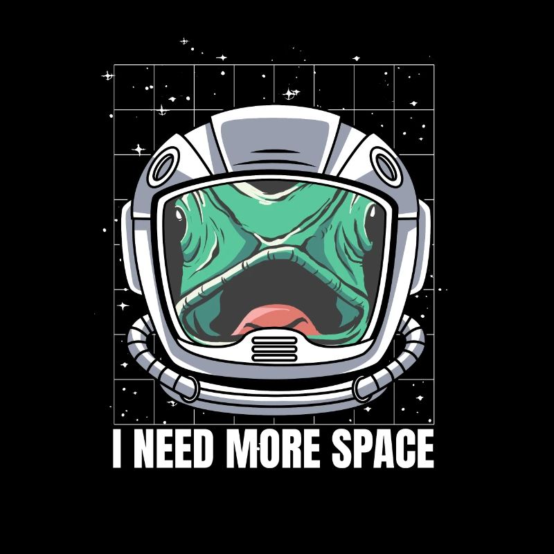 Gecko Eidechse Astronaut I Need More Space