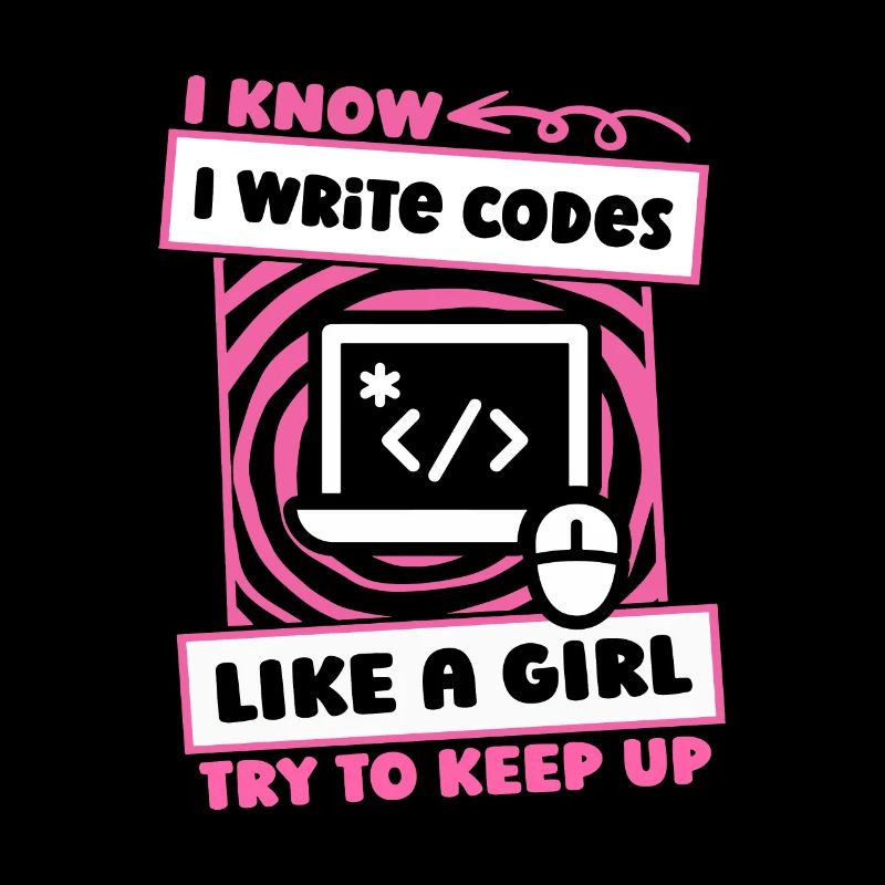 Développeur Coder Programmeur Girl