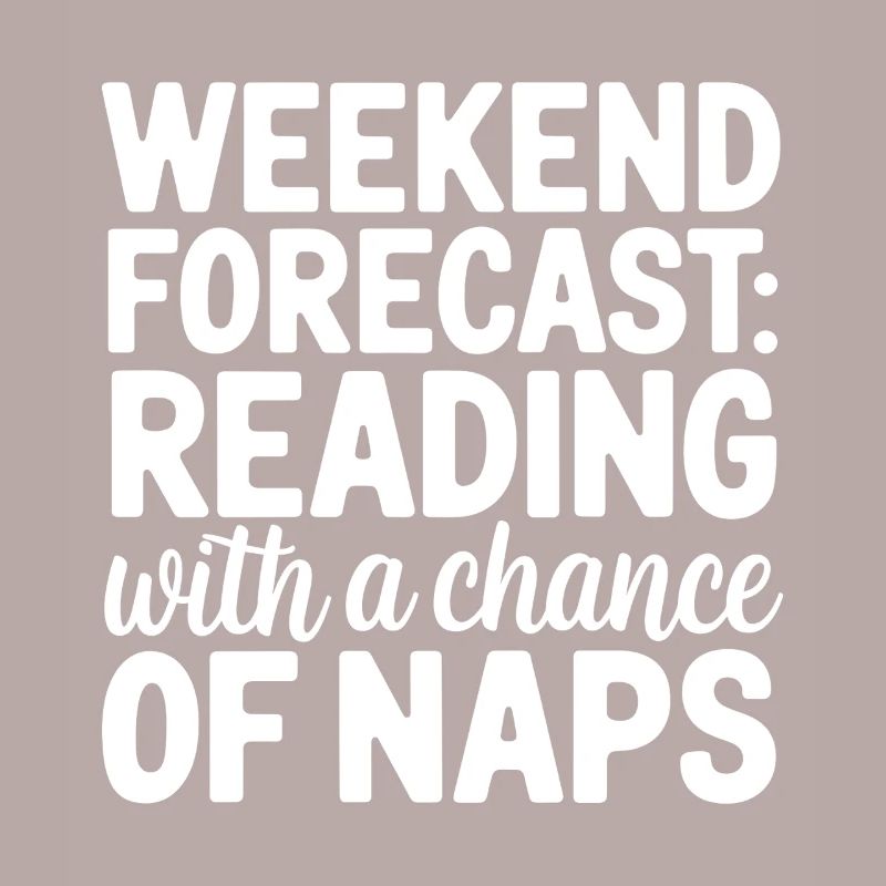 Wochenendvorhersage-Lesung mit der Möglichkeit eines Nickerchens