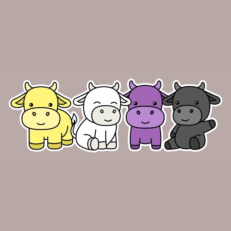 Non-binary flag cow design for proud Enbys