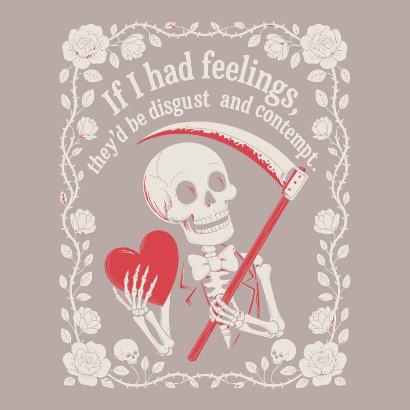 Halloween drôle squelette si j’avais des sentiments