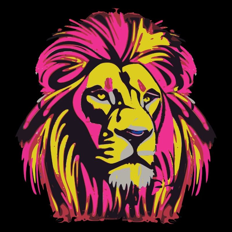 Roi Lion Graffitiy Design moderne