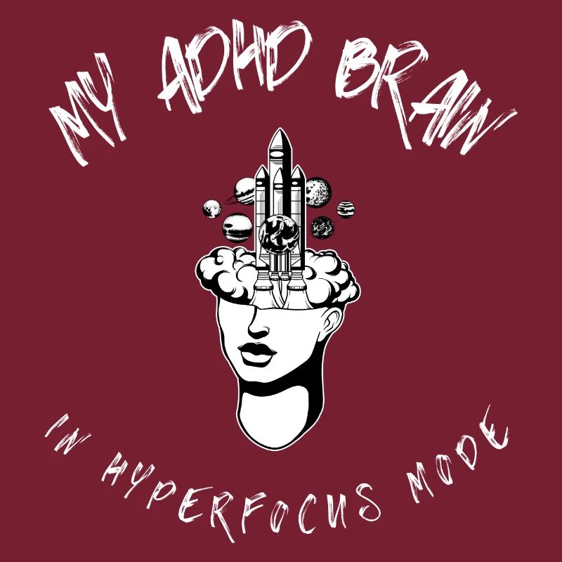 ADHD brain in hyperfocus mode funny tech nerd