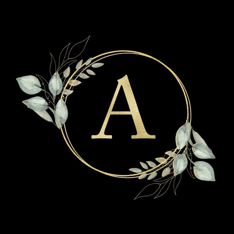 Personalisierbar Monogramm A