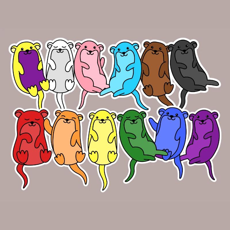 Fierté Progrès Flag Otter Égalité