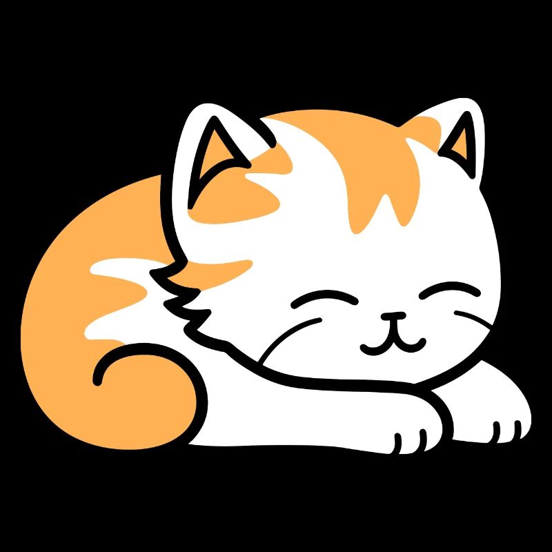 Bébé chat qui dors