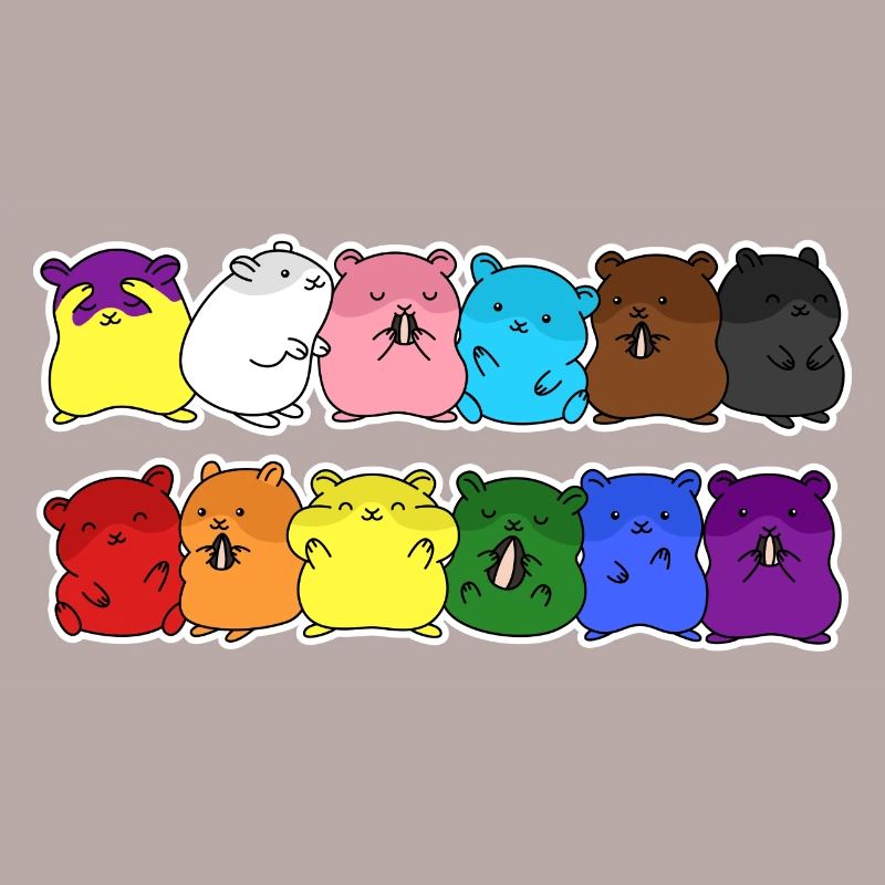 Fierté Progrès Flag Hamster Egalité