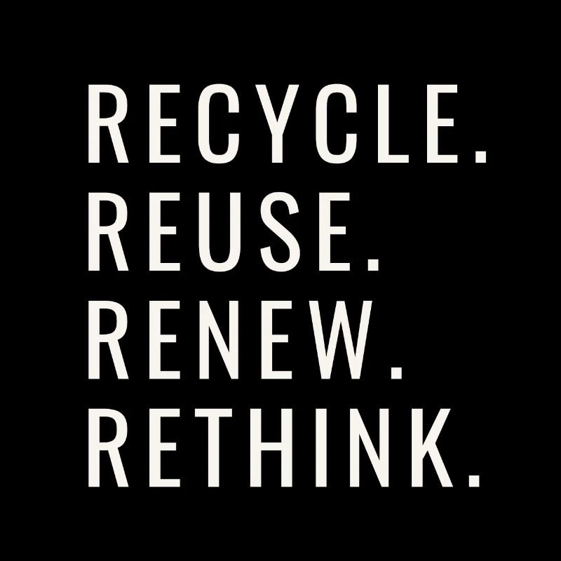 Recycle Réutiliser Renew Rethink Wind Turbine - Wind