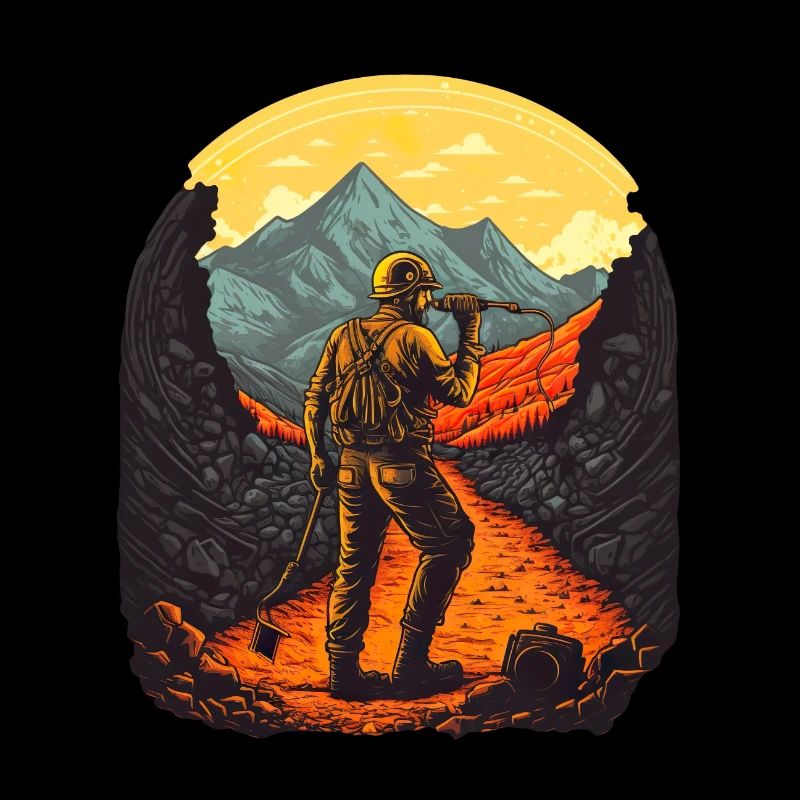 Retro miner with tools