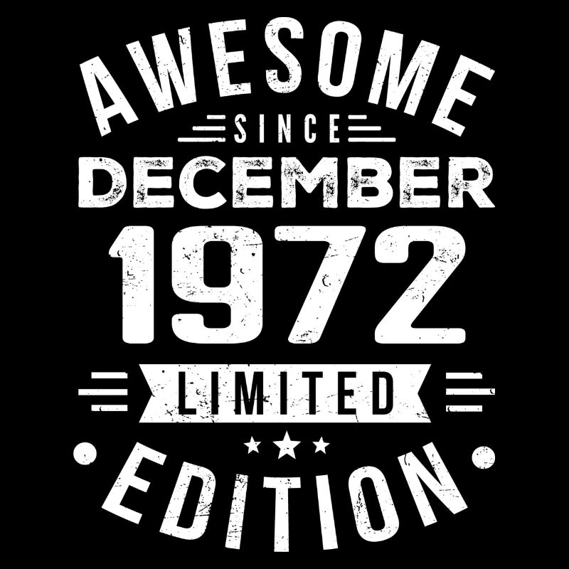 Cadeau d’anniversaire né en décembre 1972