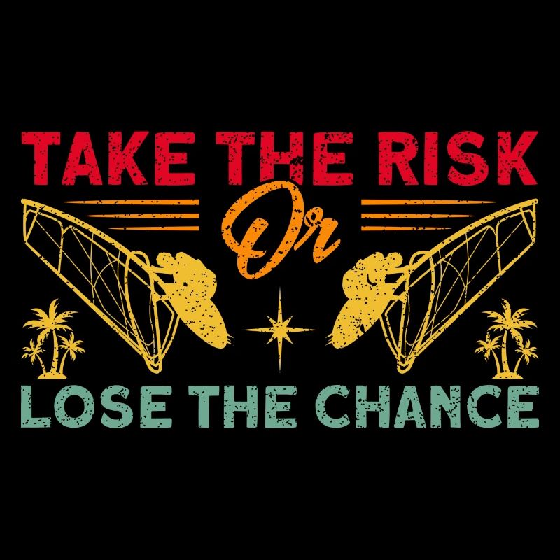 Surfer Nimm das Risiko oder verlier die Chance