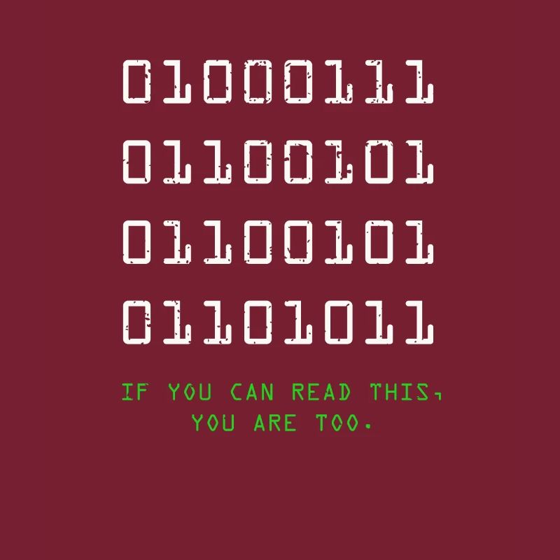 Geek Computer Nerd Binary Code IT Funny Programmer