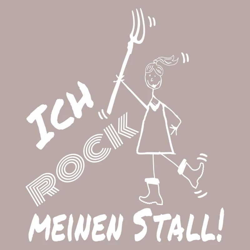 Frau Mistgabel Stall witzig
