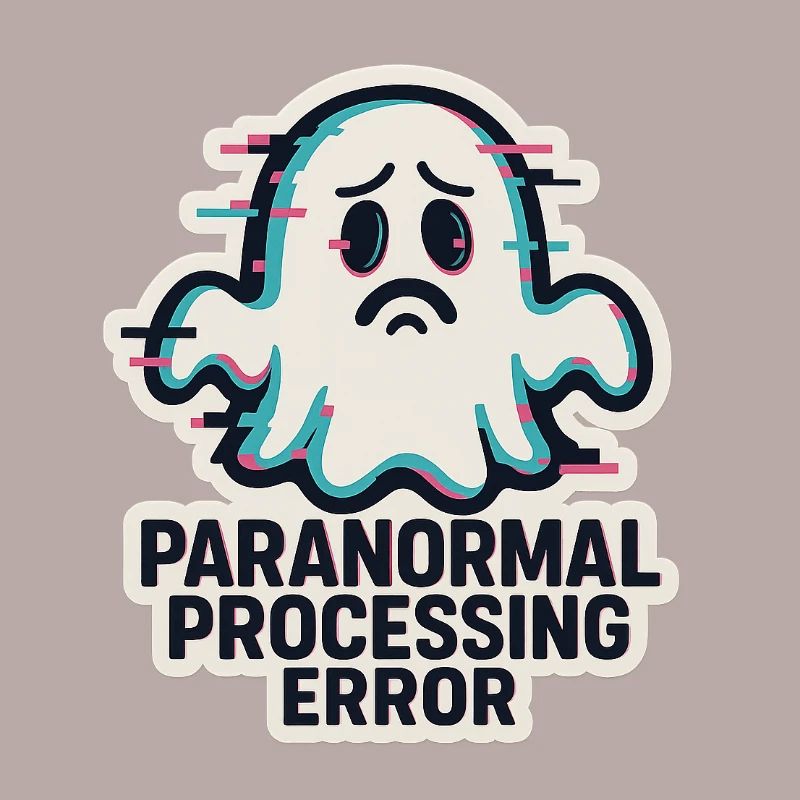 Paranormal Processing Error - Glitchy Ghost