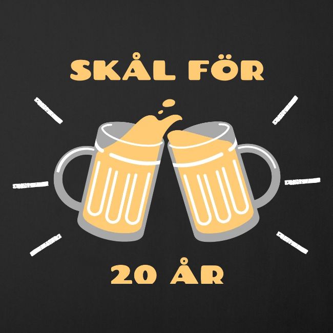 Present till 20-åring - Skål för 20 år
